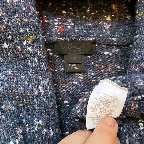 J.Crew Collection speckled toggle coatigan cardigan duster sweater *iAmWarrior - Picture 7 of 8